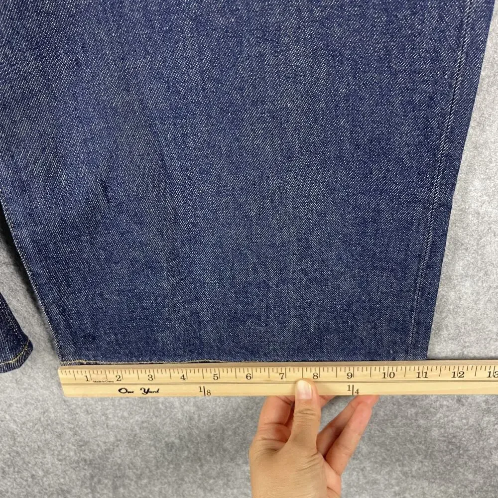 J Crew Semi Stretch High Rise Curvy Slim Wide Jeans Womens 33 Dark Wash Crop NEW
